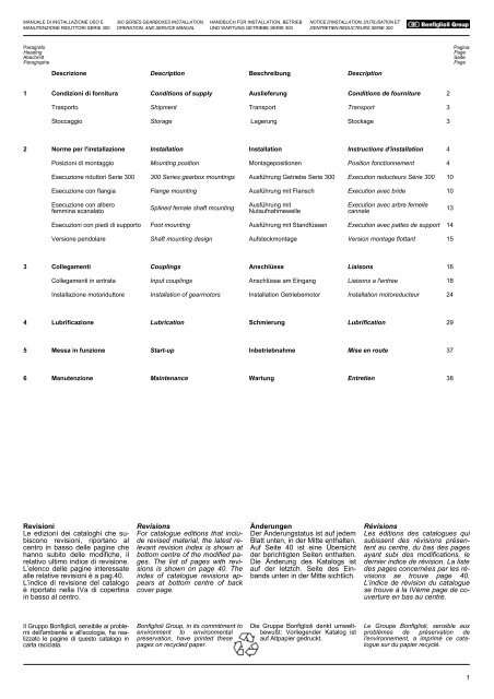 levant revision index is shown at bottom centre - Tecnica Industriale ...