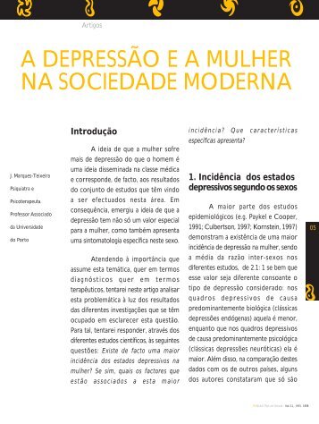 a depressÃ£o ea mulher na sociedade moderna - RepositÃ³rio Aberto ...