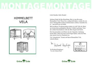 Himmelbett Vela - GrÃ¼ne Erde