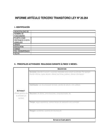 Formato de Informe de Retiro