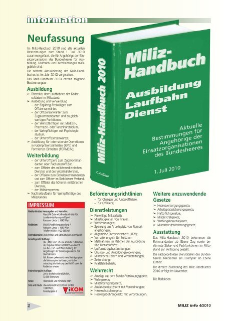 ausbildung - Österreichs Bundesheer