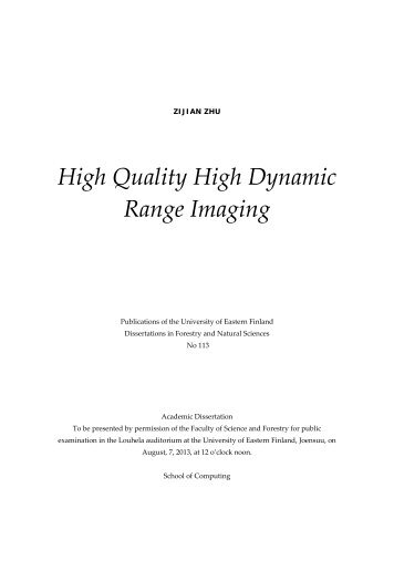 High Quality High Dynamic Range Imaging