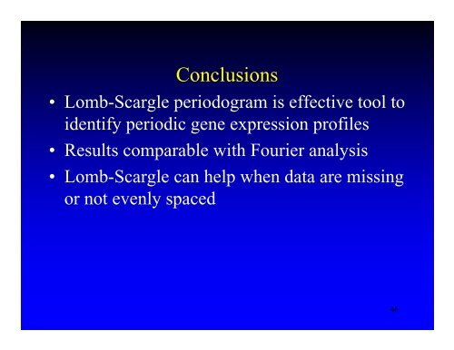 Using Lomb-Scargle Periodograms to Identify Periodic Genes in ...
