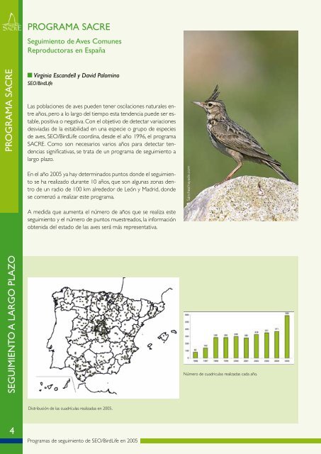 PROGRAMAS DE SEGUIMIENTO SEO/BirdLife