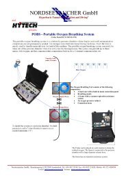 Portable Oxygen Breathing System - NORDSEETAUCHER GmbH