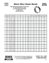 Metric Mica Heater Bands - BMS Burns