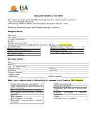 DELEGATE REGISTRATION FORM We request you to fill up all the ...