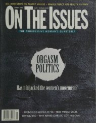 Has it hijackedthe women's movement? - On The Issues Magazine