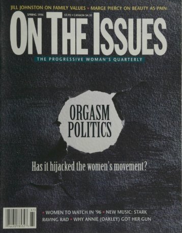 Has it hijackedthe women's movement? - On The Issues Magazine