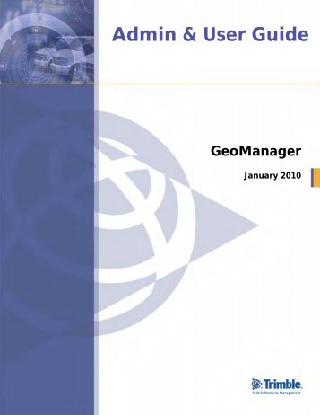 GeoManager Admin & User Guide - Fleet Management