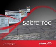 Sabre Red Workspace - Sabre Travel Network