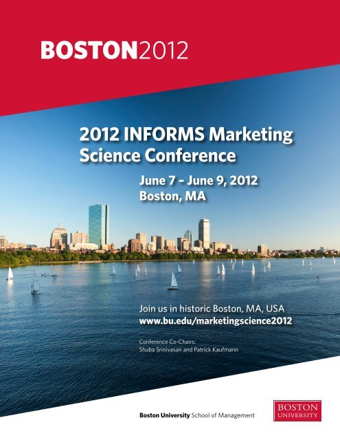 2012 INFORMS Marketing Science Conference June 7