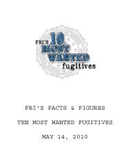 fbi's facts & figures ten most wanted fugitives - Crime Museum