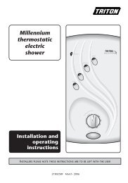 Millennium Thermostatic Electric Shower - Around Town Flats
