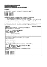 Examen de ProgramaciÃ³n (13294) Convocatoria de Junio 2007 ...