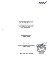 Geotechnical Evaluation Report - Maricopa County Department of ...