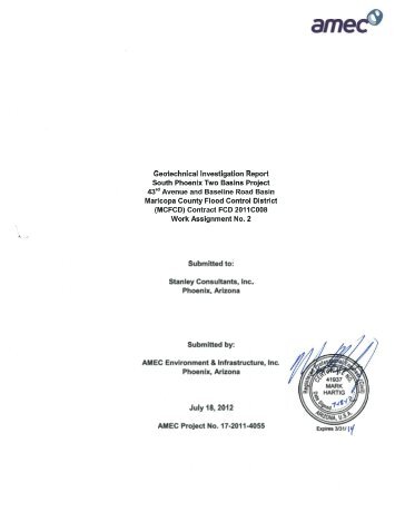 Geotechnical Evaluation Report - Maricopa County Department of ...