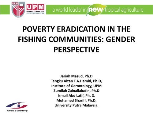 Jariah Masud - GENDER IN AQUACULTURE AND FISHERIES