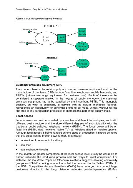 Competition and Regulation in the Telecommunications Industry in ...