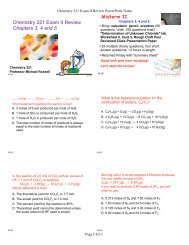 CH 221 Midterm II iClicker Review Questions - MhChem Chemistry ...