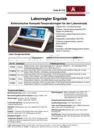 Laborregler Ergolab - LABC Labortechnik