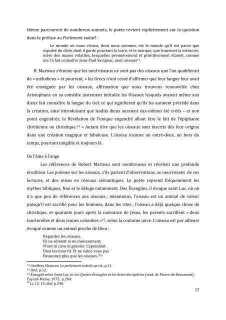 Les oiseaux dans Ãcritures - Centre de recherche en poÃ©tique et ...