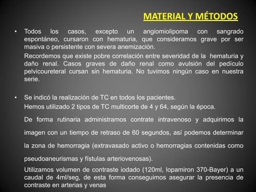 Hemorragia renal grave: Radiología vascular intervencionista