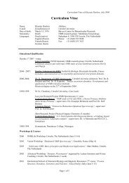 Curriculum Vitae - NMR Spectroscopy Research Group