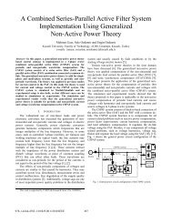 A Combined Series-Parallel Active Filter System Implementation ...