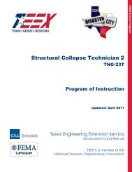 Structural Collapse Technician 2 - Texas Engineering Extension ...