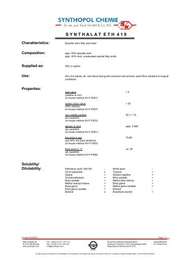 4SYNTHALAT ETH 419_en.pdf - Synthopol Chemie