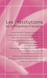 Les institutions de la PolynÃ©sie franÃ§aise - Haut-Commissariat de la ...