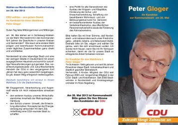 Kandidatenflyer (pdf-Dokument) - CDU Norderstedt