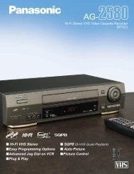 Hi-Fi Stereo VHS Video Cassette Recorder - Panasonic FTP