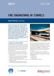 fire engineering in tunnels - SCATnow