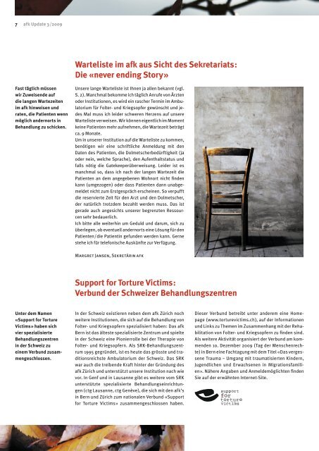 Newsletter 3/09 afk - Klinik fÃ¼r Psychiatrie und Psychotherapie ...