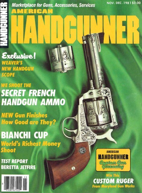 American Handgunner Nov/Dec 1981