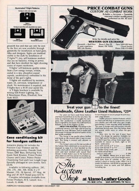 American Handgunner Nov/Dec 1981