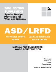 2001 ASD/LRFD Wind/Seismic Supplement - American Wood Council