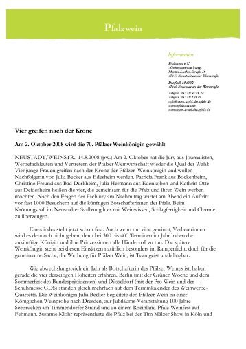 Vier greifen nach der Krone - LifePR.de