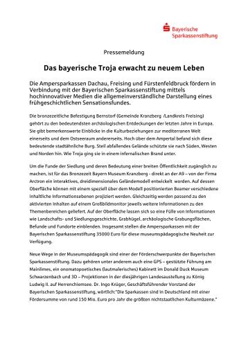 [PDF] Pressemitteilung: Das bayerische Troja erwacht ... - LifePR.de