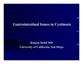 Gastrointestinal Issues and Study Update--Ranjan Dohil, M.D.