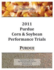 2011 Purdue Corn & Soybean Performance Trials