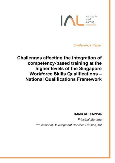 Challenges affecting the integration of competency-based training at ...