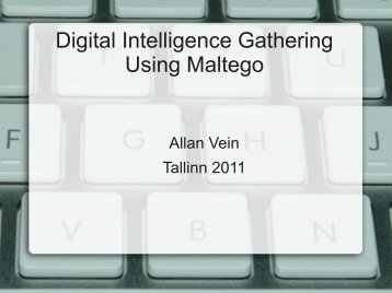 Digital Intelligence Gathering Using Maltego