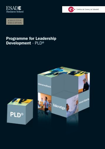 Programme for Leadership Development - Cambra de ComerÃ§ de ...