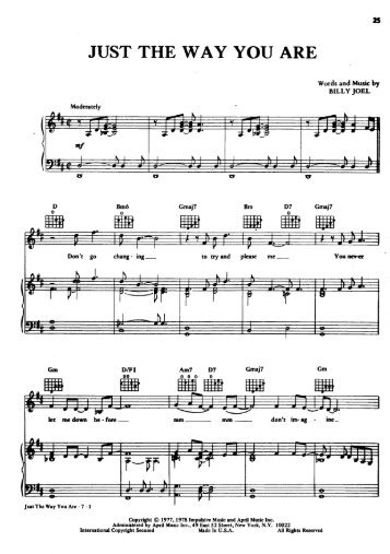Billy Joel - Just The Way You Are.pdf - Forpiano