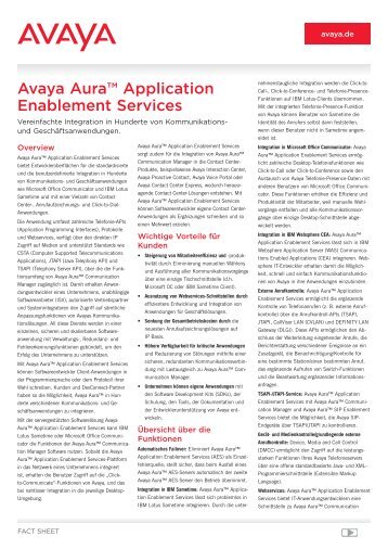 Avaya Auraâ„¢ Application Enablement Services - LIPINSKI ...