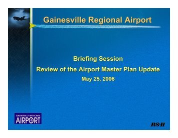 Master Planning - Gainesville Regional Airport