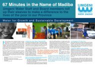 67 Minutes in the Name of Madiba - Umgeni Water